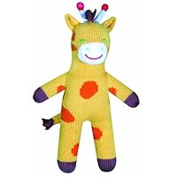 Zubels Giraffe Joshua 12-inch Hand-Knit Doll