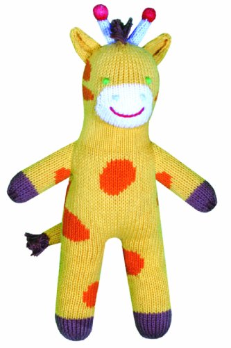 Zubels Giraffe Joshua 12-inch Hand-Knit Doll