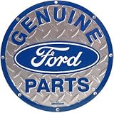 Genuine Ford Parts Silver Metal Sign