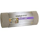 Duck Brand 1100731 Select Grip Easy Liner Non-Adhesive Shelf Liner, 12-Inch x 20-Feet, Taupe