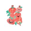 Pumpkins 3D Decorative Banner