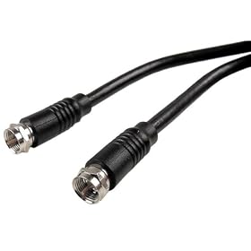Cables Unlimited AUD-2500-06 6-Feet RG59 TV F Type Coaxial Cable by Cables Unlimited