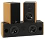 KLH HT 300BW 3-Piece 300-Watt Surround Sound Speaker System (Beechwood)