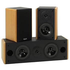 Buy KLH HT 300BW 3-Piece 300-Watt Surround Sound Speaker System (Beechwood) now!