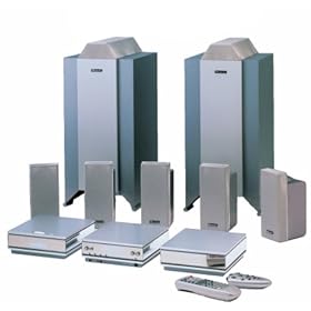 Nakamichi SoundSpace 8.5 Home Theater System with Surround Processor, DVD/CD Player, 5 Satellite Speakers, and Dual Subwoofers
