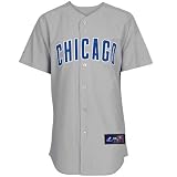 Men's Chicago Cubs MLB Replica Jersey, Road Gray, L