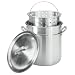 Bayou Classic 4042 42-Quart All-Purpose Aluminum Stockpot with Steam and Boil Basket