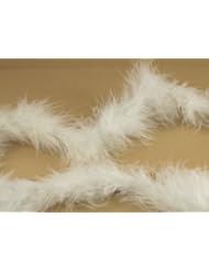 Health and Beauty: Mini Marabou Feathers BOA Craft Decoration 14 Grams - 2 Yards (WHITE) - DPC