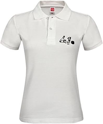 White Beach Shades And Radio Short Polo Shirt New Arrival Medium T-shirt For Women Autumn Wear