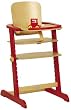 Euro-Baby Family High Chair, Natural/Red
