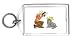 Keychain with body, picture, individuals, individual, mammal, humans, woman, person, dog, human, bow, persons, camera, people, pet, animal, taking, canine