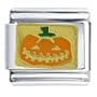 Golden Italian Charm Jack O Lantern