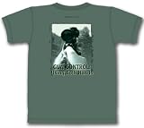 Gun Control is Using Both Hands T-Shirt by The Mountain 100% Cotton Short Sleeve Shirt for Adults
