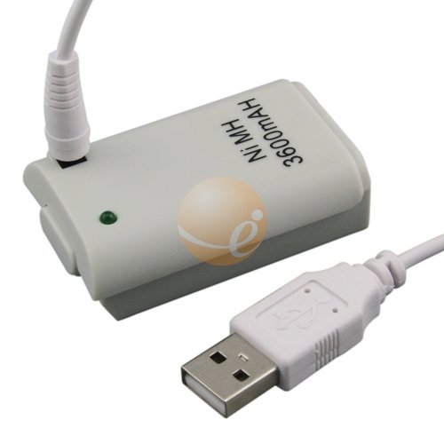 2x CHARGER + BATTERY FOR XBOX 360 / Xbox 360 Slim WIRELESS CONTROLLER