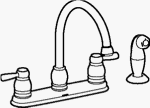 Kitchen Faucet - 87881 Chrome Kitchen Faucet