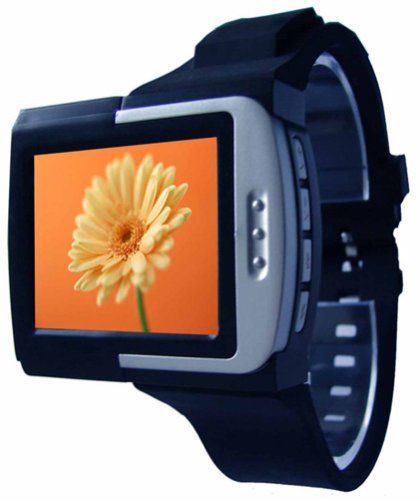 Bluetrade Uhr mit Video (4,6 cm (1,8 Zoll) OLED-Display, 4GB Speicher, Diktiergerät, E-Book) schwarz