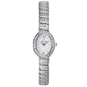 Bulova Women's Swarovski Crystal Bracelet Watch #96T53