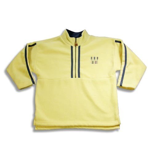 Kitestrings - Boys 1/2 Zip Pullover Fleece Jacket, Banana (Size 8/10)