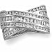 14K White Gold Diamond Bridal Anniversary Band Ring