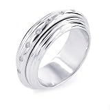 Sterling Silver Diamond Band