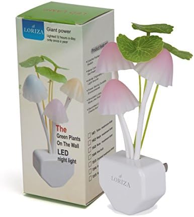 LORIZA® Colorful LED Night Light with Plug and Light Sensor nursey nightlight hallway nursery plug in night light