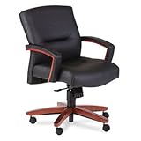 HON 5000 Series Park Avenue Managerial Mid-Back Chair (Henna Cherry/Black L ....