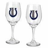 Indianapolis Colts Set of 2 Wine Glasses