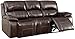 Furniture of America CM6784-SF Justine Leather Reclining Sofa, Brown