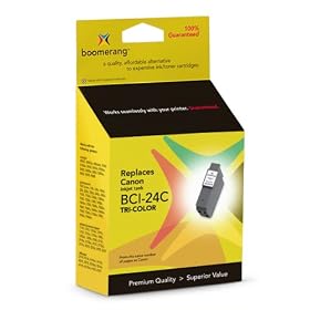 Boomerang Canon BCI-24 Compatible Replacement Cartridge, Color