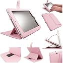 Apple iPad Advanced Pro Case Luxury Executive Wallet / Cover /  Stand / Flip Case - PINK (WITH SCREEN PROTECTOR)