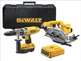 DeWalt DC925SB 18v Cordless Twin Pack - Circular Saw & Hammer Drill