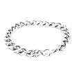 Men's Stainless Steel 10mm Flat Curb Chain Bracelet 8.75"