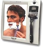 Zadro Z' Fogless Lighted Shower Mirror with Clock