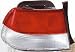 99-00 HONDA CIVIC TAIL LIGHT LH (DRIVER SIDE), Outer, Coupe (1999 99 2000 00) 11-5238-91 33551S02A51