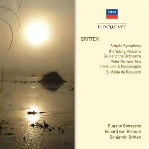 Britten: Simple Sym Four Sea Interludes by Britten, Eugene Goossens, Eduard van Beinum, Benjamin Britten, and Amsterdam Concertgebouw (Audio CD - 2010) - Import