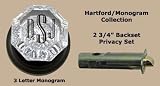 Hartford/Monogrammed, Crystal Door Knobs, 2 3/4