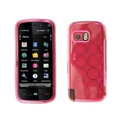 Logotrans Circle Series Silikon Cover pink und Displayschutzfolie f&uuml;r Nokia 5800 Preisvergleich