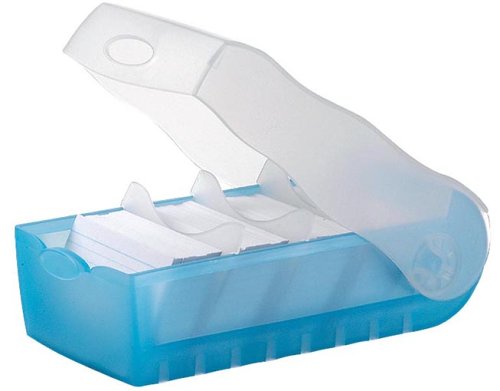 City Travel Guides Discounted  Spielwaren : Han 998643 - Karteibox Croco A8 Transluzent / blau