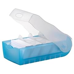 Han 998643 - Karteibox Croco A8 f�r 500 Karten A8 quer, blau-transluzent