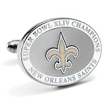 New Orleans Saints NFL Super Bowl XLIV Champs Logo'd Executive Cufflinks w/Jewelry Box