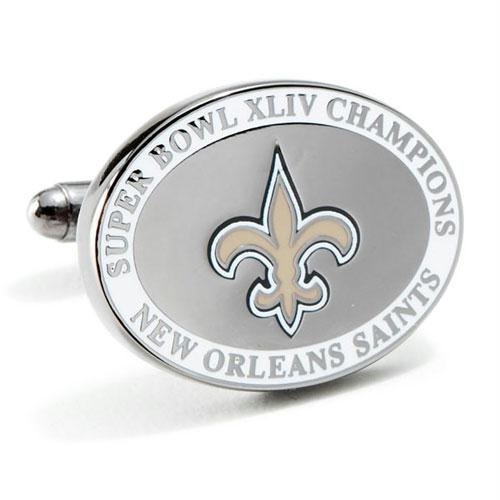 New Orleans Saints NFL Super Bowl XLIV Champs Logo'd Executive Cufflinks w/Jewelry Box
