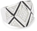 Nicky Hilton Chelsea Sterling Silver Cubic Zirconia Ring, Size 7