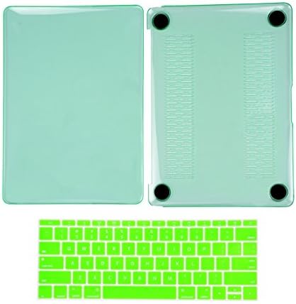 ETSYG® Retina 12 Inch Crystal Hard Case for Macbook 12" with Retina Display A1534 Shell Cover(2015 Newest Version)-Green