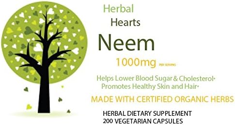 Fresh Neem Capsules 120 Vegetarian Caps (200 Capsules)