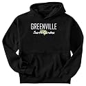 SWEATSHIRT BLACK " GREENVILLE RETRO MAP " SOUTH CAROLINA X-Large