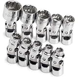 SOCKET SET FLEX 1/4IN. DRIVE 10PC SAE STD 12 POINT