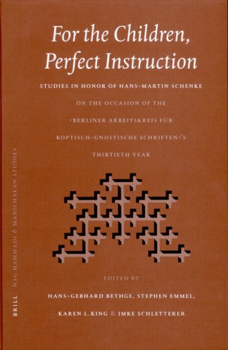 For the Children, Perfect Instruction: Studies in Honor of Hans-Martin Schenke on the Occasion of the Berliner Arbeitskreis Fur Koptisch-Gnostische Sc