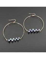 Pearl Studded Fashion Hoop Earring Je894-e4160