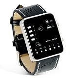 Binary Watch – Futuristic Japanese Style Multicolor LED Watch with leather strap – - Ideal Christmas gift
