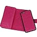 For iPhone 6 6s Case, Roybens 9 Card Slot PU Leather Wallet Case 2 in 1 Magnetic Detachable Back Cover Flip Case with Wrist Strap For Apple iPhone 6 6s (4.7) Rose